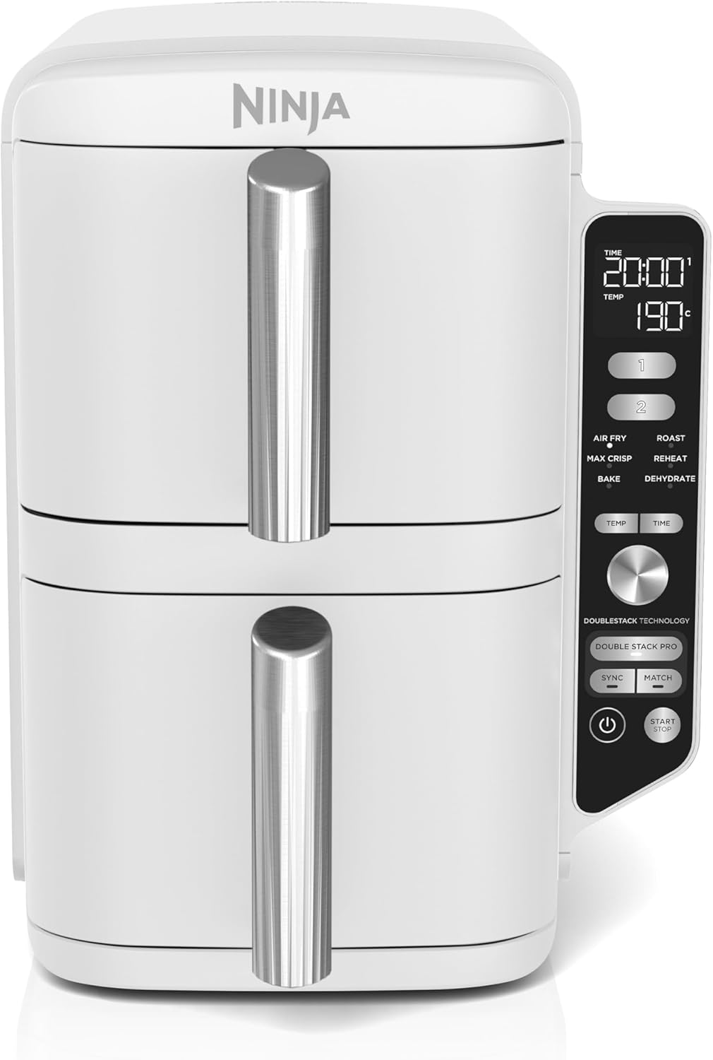 Petit électroménager Friteuse sans huile NINJA Double Stack XL 9,5L SL400EUWH infinytech Réunion 01