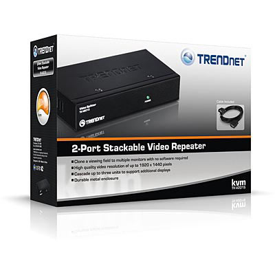 Matériels informatique Splitter vidéo 2 ports VGA TRENDNET TK-V201S infinytech Réunion 3