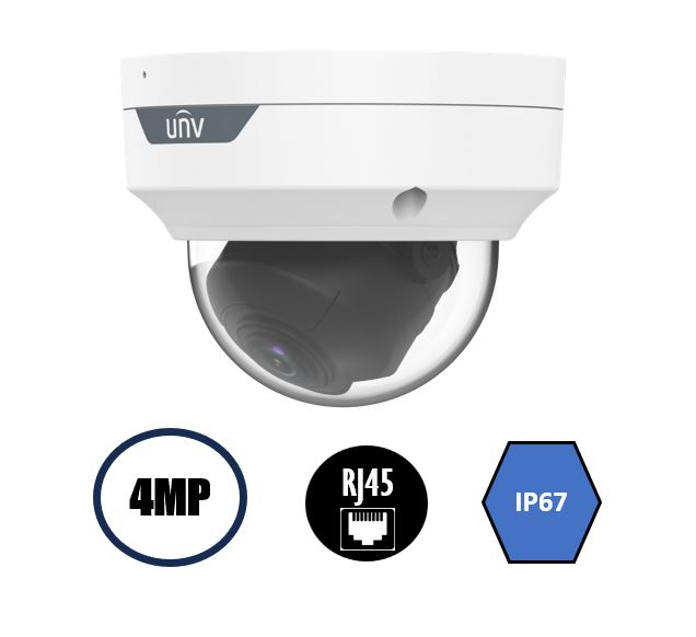 Vidéosurveillance caméra extérieure dôme UNIVIEW IPC3514LE-ADF28K-WP infinytech Réunion 02