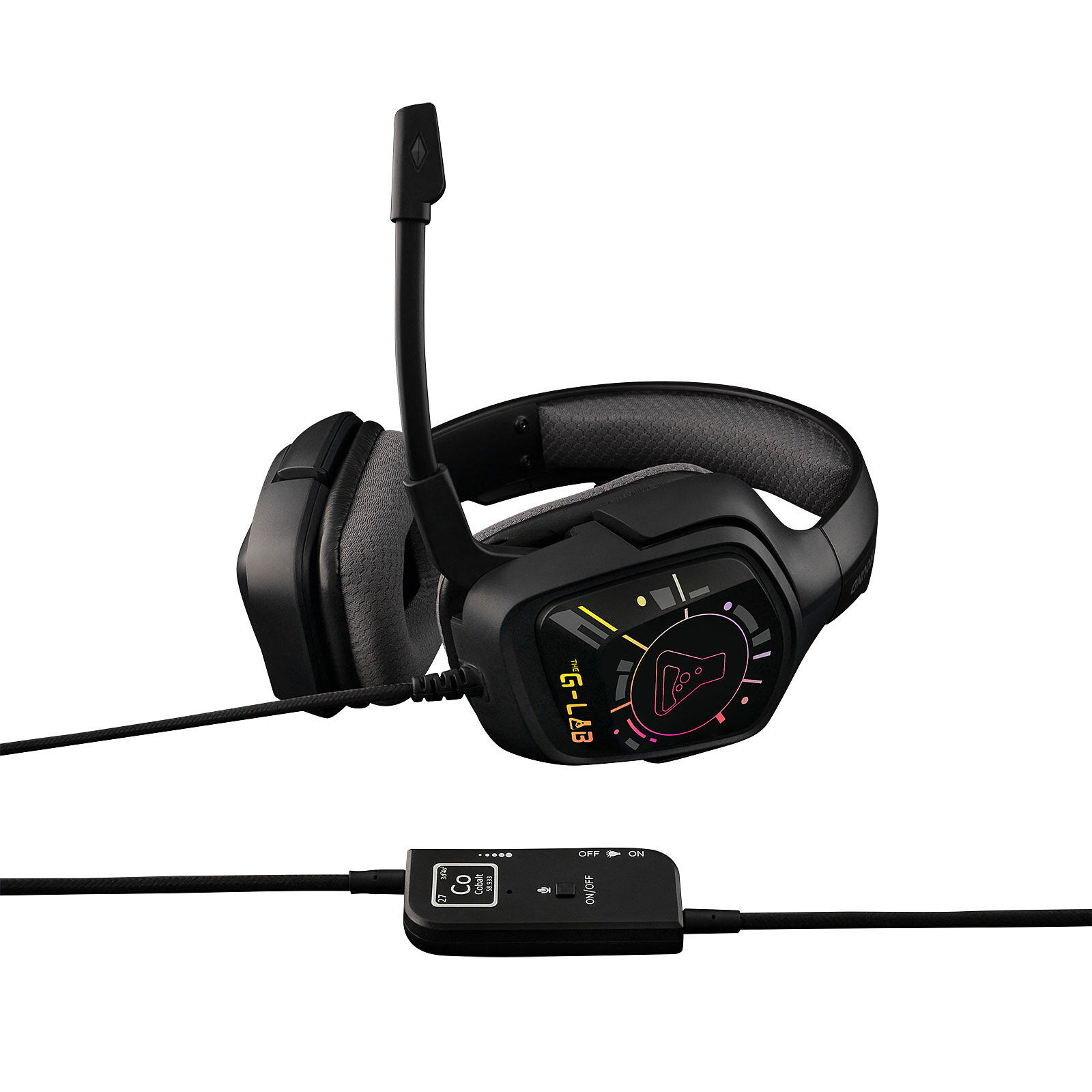 Matériels informatique casque micro The G-Lab KORP Cobalt 7.1 EX infinytech Réunion 05