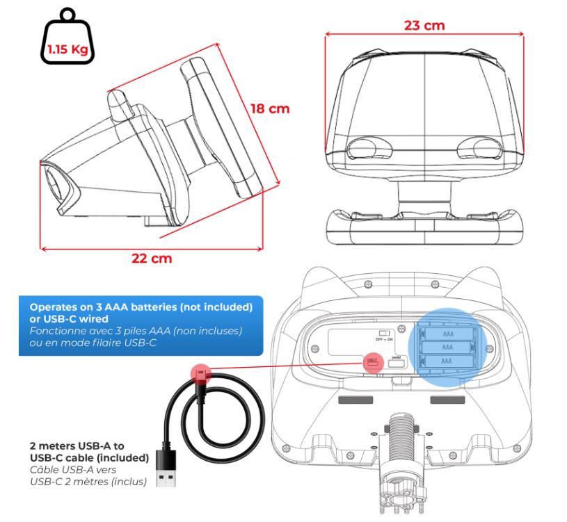 Matériels informatique volant SPIRIT of GAMER RACE WHEEL PRO AIR infinytech Réunion 03