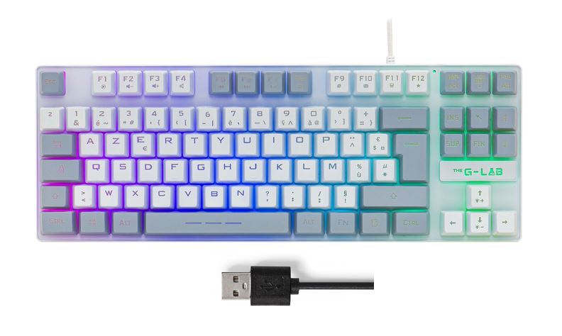 Matériels informatique clavier THE G-LAB KEYZ-CAE-TKL-WG infinytech Réunion 01