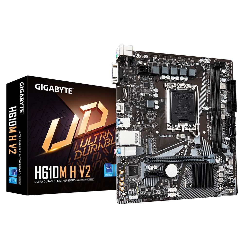 Matériels informatique carte mère GIGABYTE H610M H V2 DDR5 rev. 1.0 infinytech Réunion 01