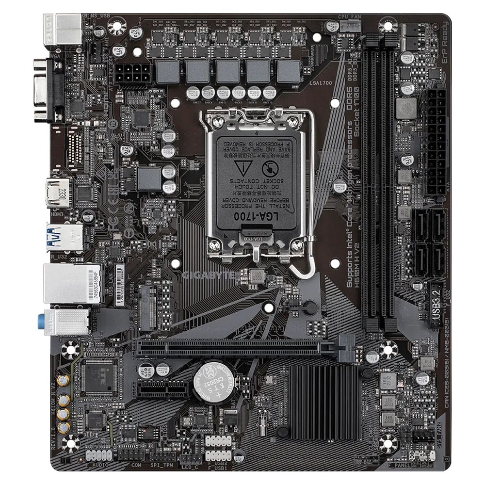 Matériels informatique carte mère GIGABYTE H610M H V2 DDR5 rev. 1.0 infinytech Réunion 02