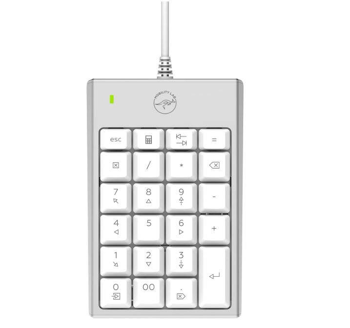 Matériels informatique pavé numérique filaire USB Mobility Lab pour Mac Argent infinytech Réunion 01