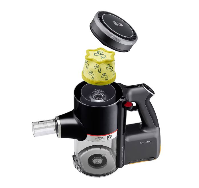 Petit électroménager aspirateur balai LG Kompressor A9K-PRO1B infinytech Réunion 04