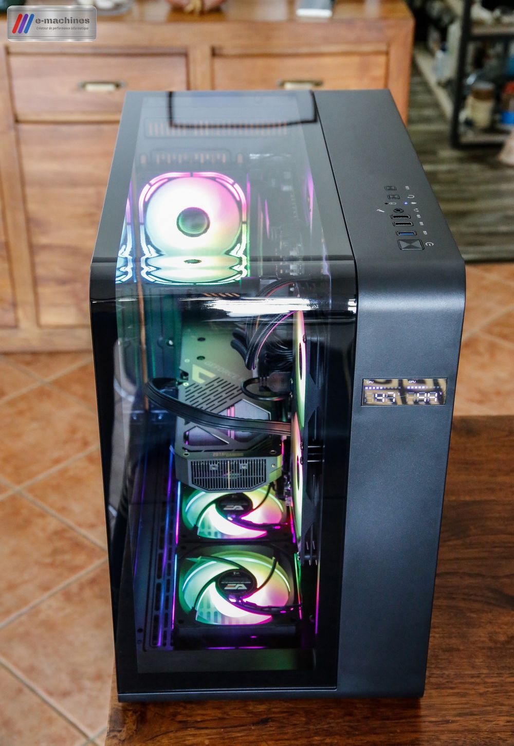 DarkFlash L280 noir Ryzen 7 7700 RTX 4070 Zotac Solid 12go infinytech Réunion 03