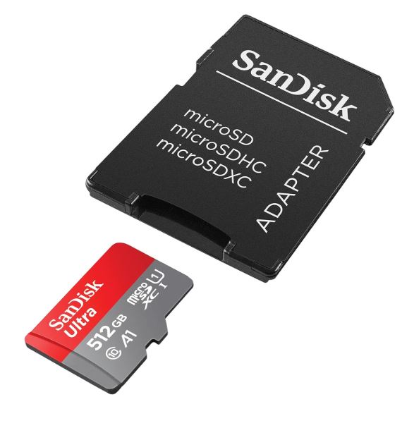 Matériels informatique carte micro SD SANDISK Ultra 512Go avec adaptateur infinytech Réunion 01