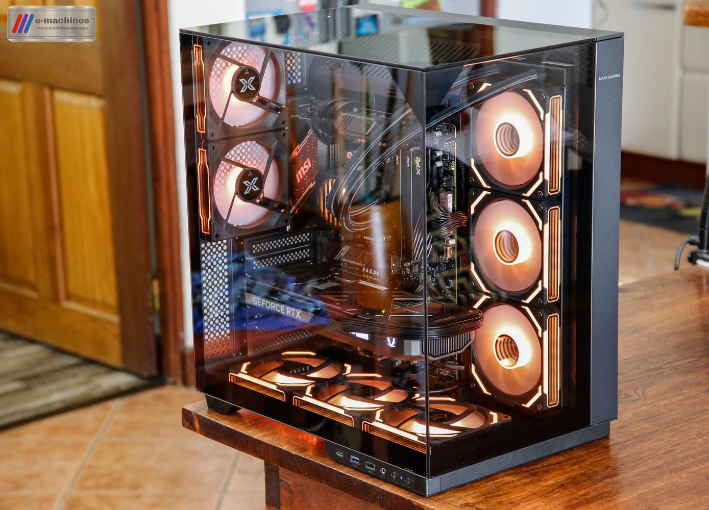 Mars Gaming MC-3GF noir Ryzen 7800X3D et RTX 5070Ti 16Go infinytech Reunion 05