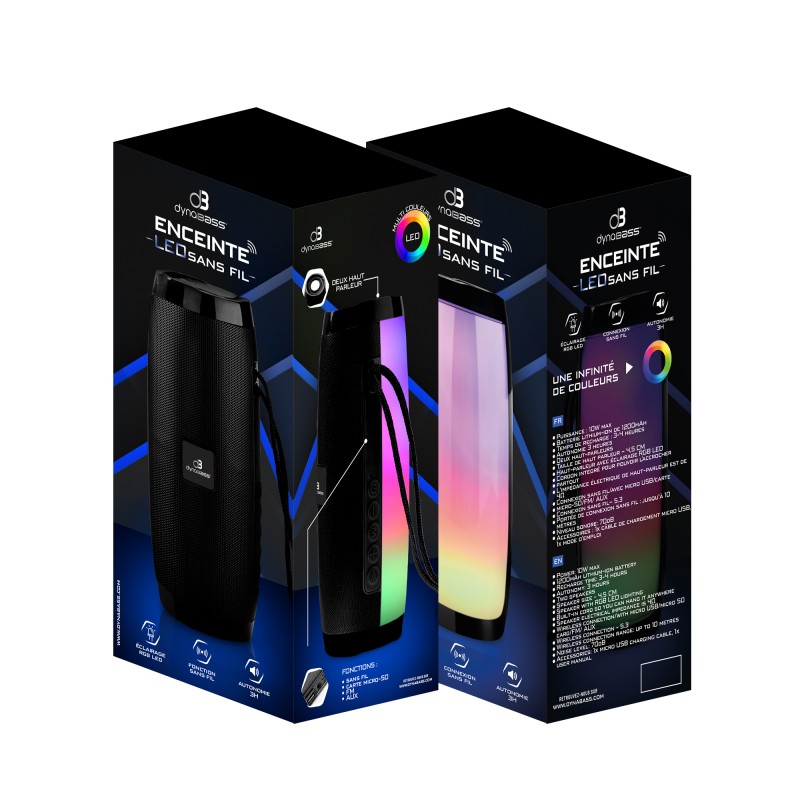 Matériels audio enceinte nomade DYNABASS DBE10 infinytech Réunion 04
