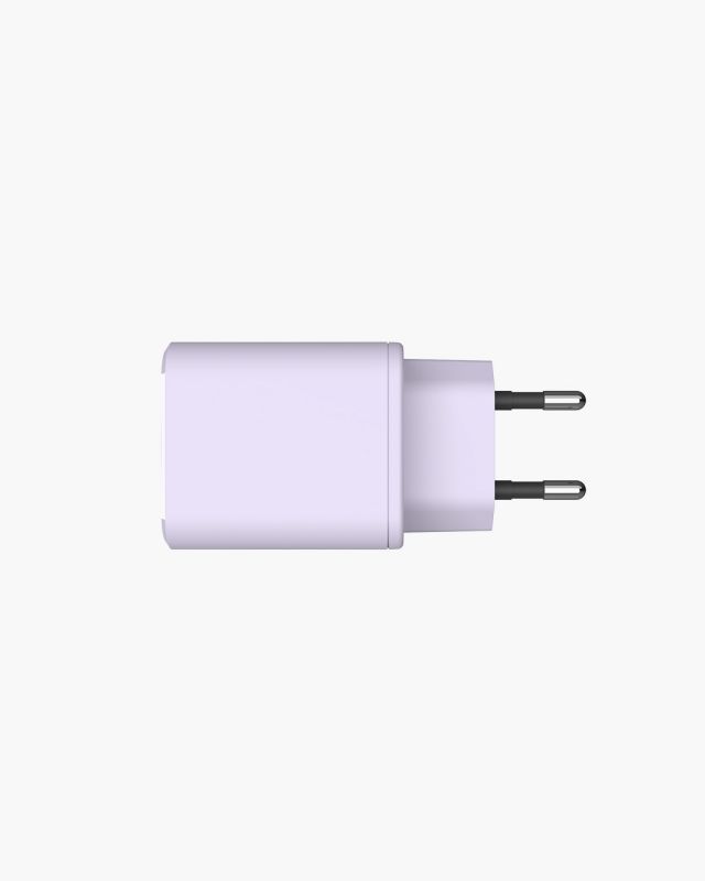 Accessoires téléphonie chargeur secteur USB-C FRESH N REBEL 45W PD avec câble Lilas infinytech Réunion 03
