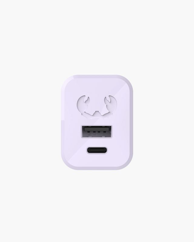 Accessoires téléphonie chargeur secteur USB-C FRESH N REBEL 45W PD avec câble Lilas infinytech Réunion 02