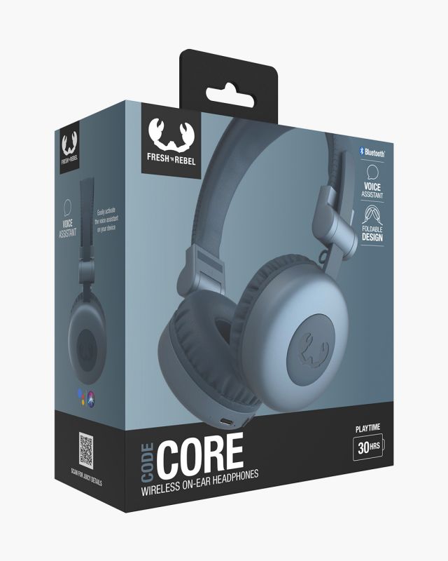 Matériels audio casque micro FRESH N REBEL Code Core Bluetooth Bleu infinytech Réunion 06
