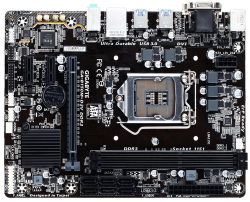 Matériels informatique carte mère GIGABYTE GA-B150M-D2V - 1151 - infinytech Réunion 2