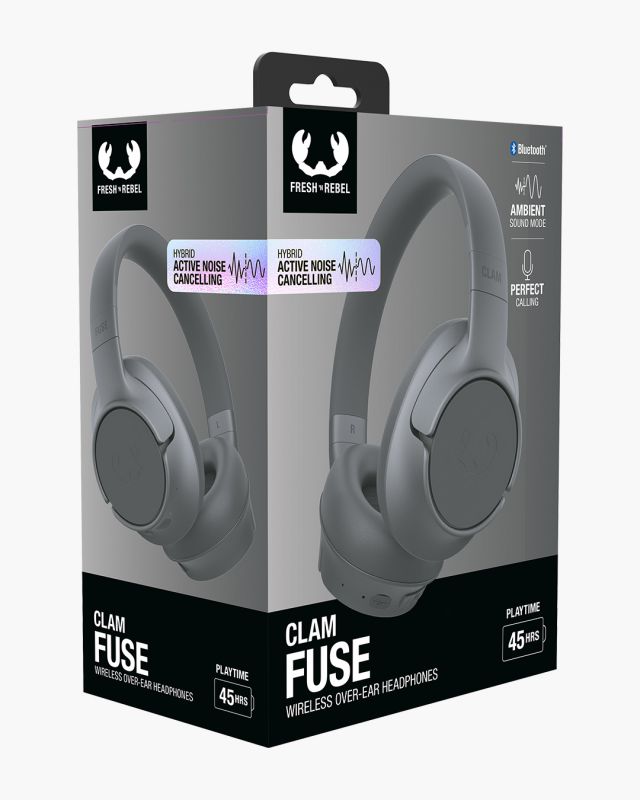 Matériels audio casque micro FRESH N REBEL Clam Fuse Bluetooth Gris Foncé infinytech Réunion 06