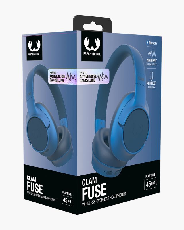 Matériels audio casque micro FRESH N REBEL Clam Fuse Bluetooth Bleu infinytech Réunion 06