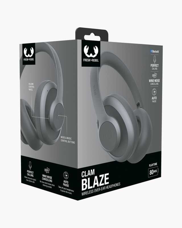 Matériels audio casque micro FRESH N REBEL Clam Blaze Bluetooth Gris Foncé infinytech Réunion 06