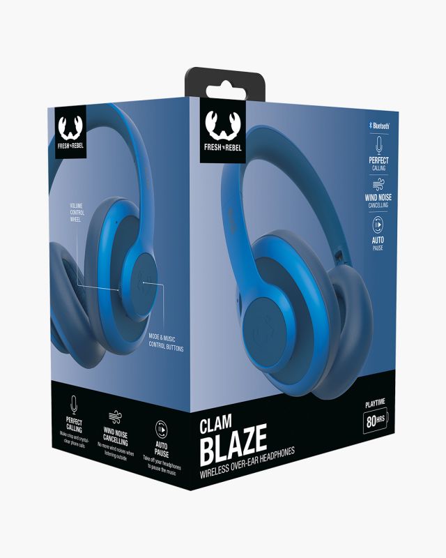 Matériels audio casque micro FRESH N REBEL Clam Blaze Bluetooth Bleu infinytech Réunion 06