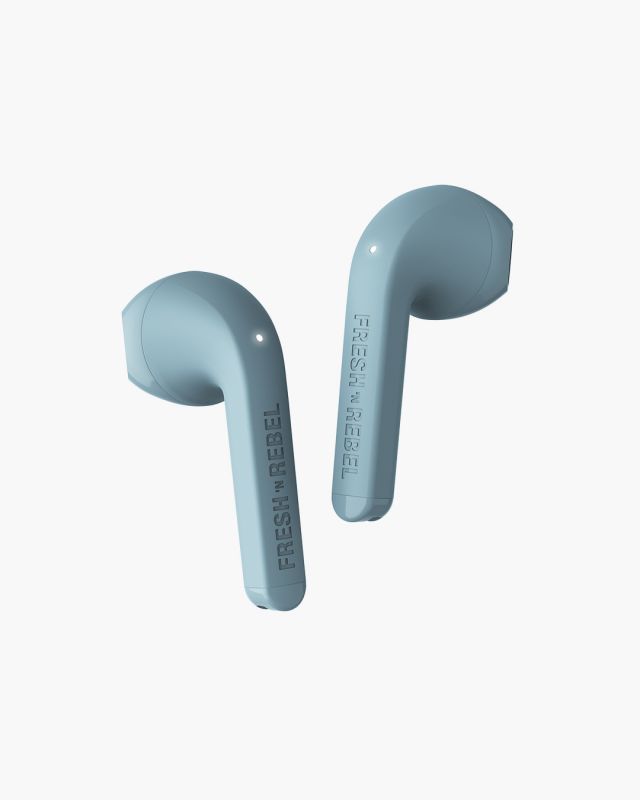 Accessoires téléphonie écouteurs FRESH N REBEL Twins Core Bluetooth Bleu Clair infinytech Réunion 03