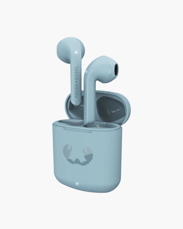 Accessoires téléphonie écouteurs FRESH N REBEL Twins Core Bluetooth Bleu Clair infinytech Réunion 02