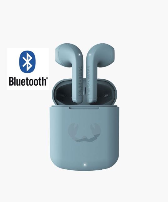 Accessoires téléphonie écouteurs FRESH N REBEL Twins Core Bluetooth Bleu Clair infinytech Réunion 01