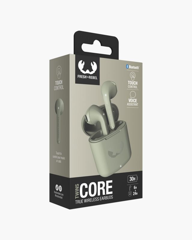 Accessoires téléphonie écouteurs FRESH N REBEL Twins Core Bluetooth Vert infinytech Réunion 06