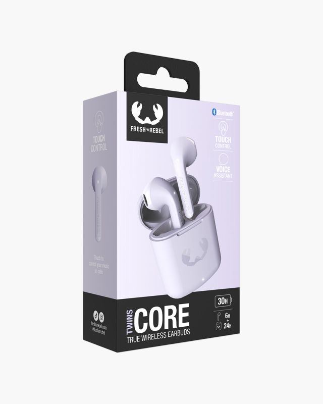 Accessoires téléphonie écouteurs FRESH N REBEL Twins Core Bluetooth Lilas infinytech Réunion 06