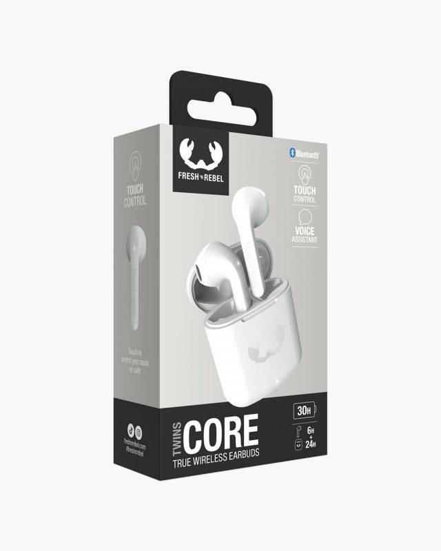 Accessoires téléphonie écouteurs FRESH N REBEL Twins Core Bluetooth Gris Clair infinytech Réunion 06