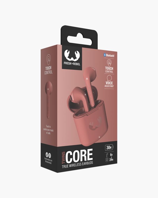 Accessoires téléphonie écouteurs FRESH N REBEL Twins Core Bluetooth Rouge infinytech Réunion 06