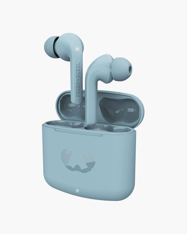 Accessoires téléphonie écouteurs FRESH N REBEL Twins Fuse Bluetooth Bleu Clair infinytech Réunion 03
