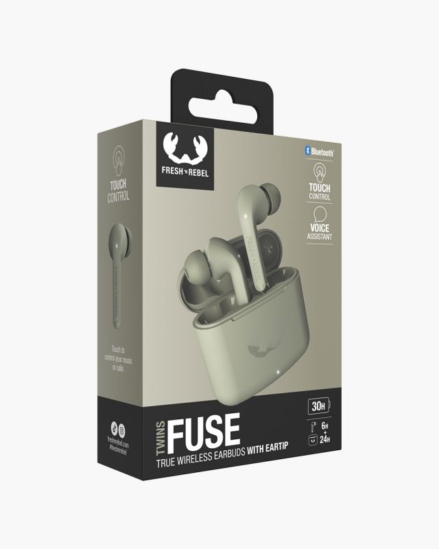 Accessoires téléphonie écouteurs FRESH N REBEL Twins Fuse Bluetooth Vert infinytech Réunion 06