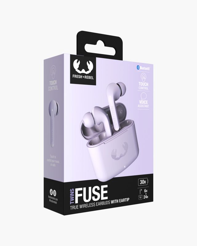 Accessoires téléphonie écouteurs FRESH N REBEL Twins Fuse Bluetooth Lilas infinytech Réunion 06