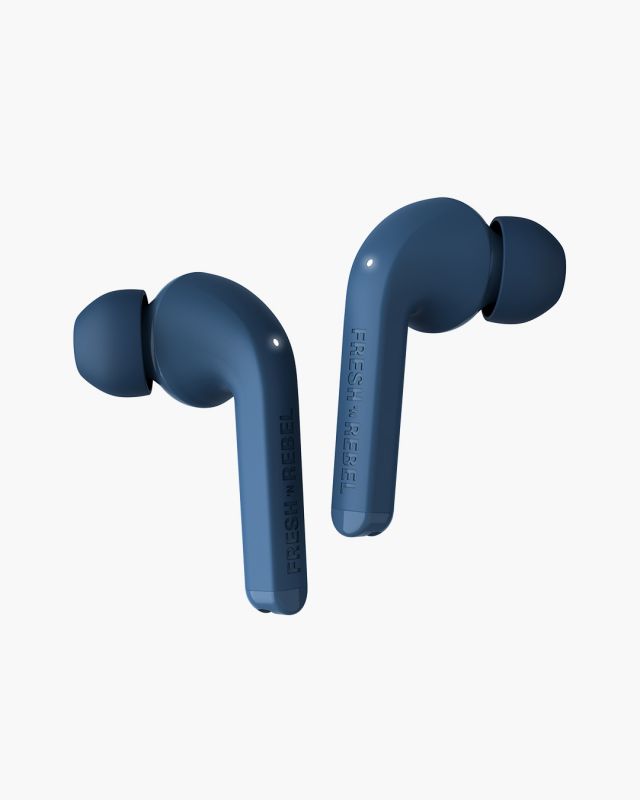 Accessoires téléphonie écouteurs FRESH N REBEL Twins Fuse Bluetooth Bleu Foncé infinytech Réunion 04