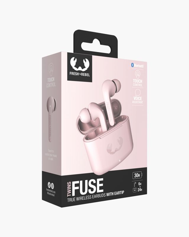 Accessoires téléphonie écouteurs FRESH N REBEL Twins Fuse Bluetooth Rose infinytech Réunion 06
