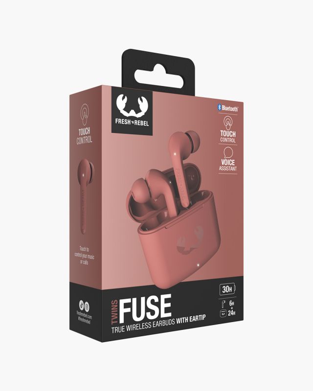 Accessoires téléphonie écouteurs FRESH N REBEL Twins Fuse Bluetooth Rouge infinytech Réunion 06