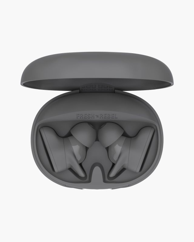 Accessoires téléphonie écouteurs sport FRESH N REBEL Twins Move Bluetooth Gris Foncé infinytech Réunion 03