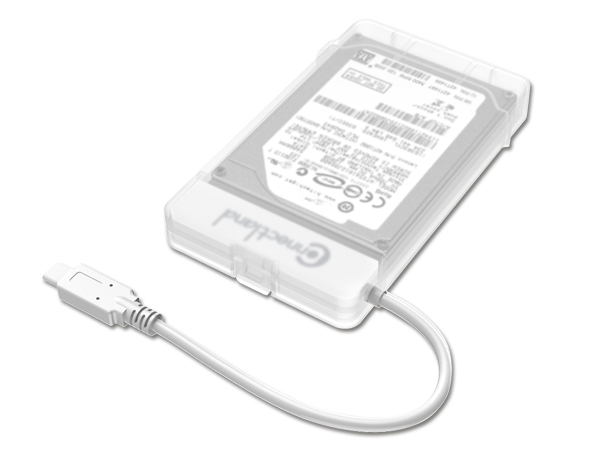 Matériels informatique boitier externe pour HDD SSD CONNECTLAND BE-USB3.1-G2-28-WH infinytech Réunion 01