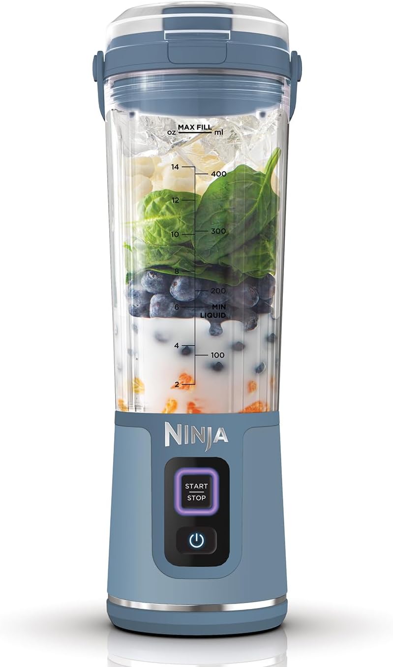 Petit électroménager Blender portable sans fil Ninja Blast Bleu BC151EUNV infinytech Réunion 01