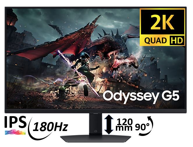 Matériels informatique écran pc SAMSUNG Odyssey G5 G50D LS32DG500EUXEN infinytech Réunion 01