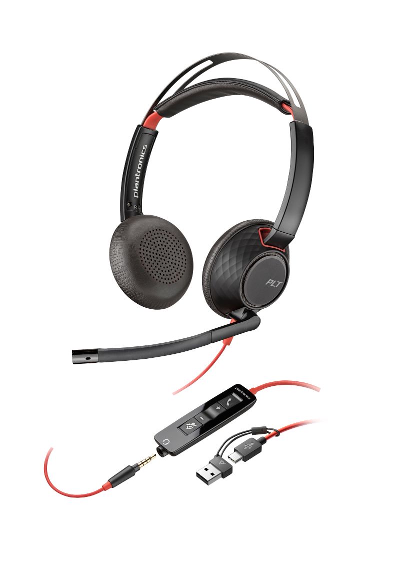 Matériels audio casque micro POLY Blackwire 5220 stéréo USB-C 8X231AA infinytech Réunion 01