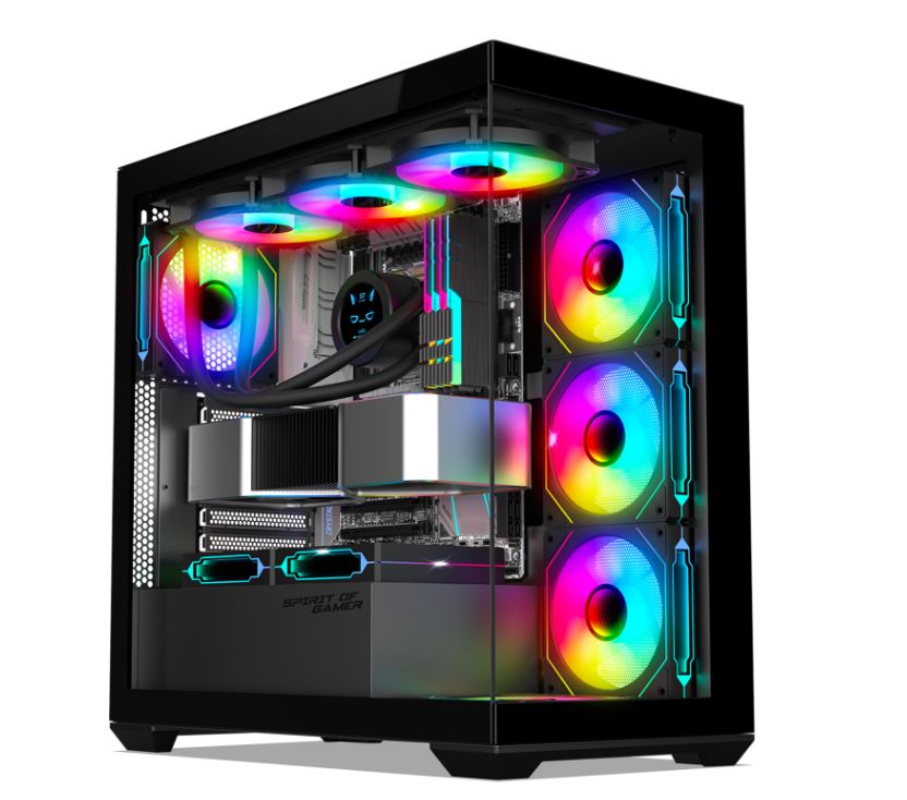 Matériels informatique boitier pc SPIRIT of GAMER SPARK DARK infinytech Réunion 01