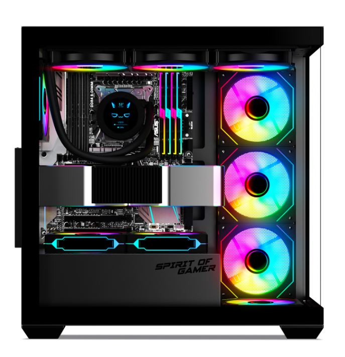 Matériels informatique boitier pc SPIRIT of GAMER SPARK DARK infinytech Réunion 07