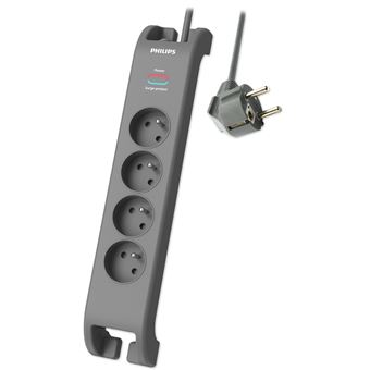 Matériels informatique rallonge multiprise PHILIPS SPN3140A19 4 prises 2m Noir infinytech Réunion 01