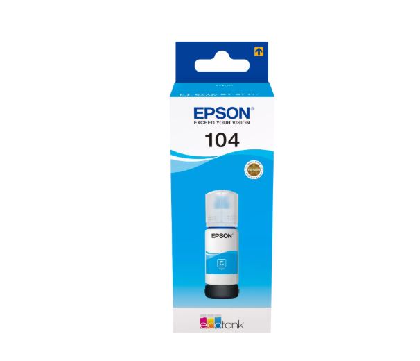 Consommables informatique cartouche dencre EPSON EcoTank 104 Cyan C13T00P240 infinytech Réunion 01