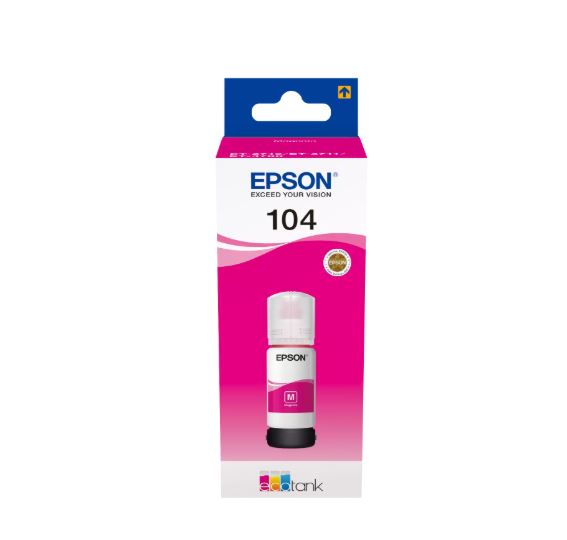 Consommables informatique cartouche dencre EPSON EcoTank 104 Magenta C13T00P340 infinytech Réunion 01