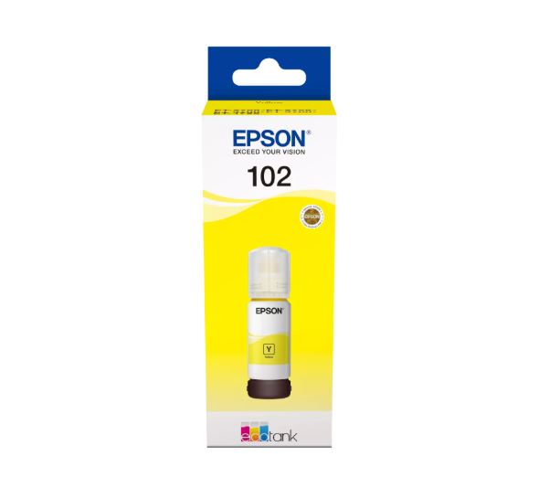 Consommables informatique cartouche d'encre EPSON EcoTank 102 Jaune C13T03R440 infinytech Réunion 01