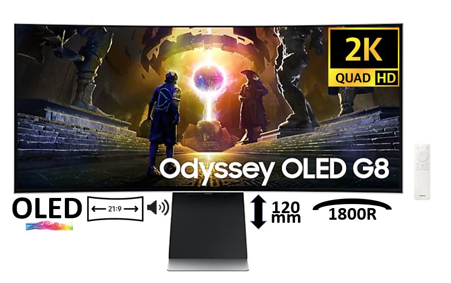 Matériels informatique écran pc SAMSUNG Odyssey OLED G8 G85SD infinytech Réunion 01