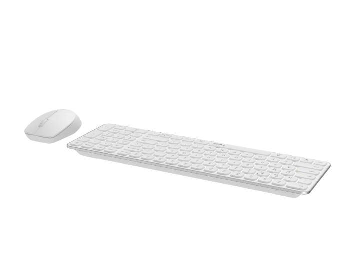 Matériels informatique pack clavier souris RAPOO 9310M Sans Fil et Bluetooth Blanc infinytech Réunion 02