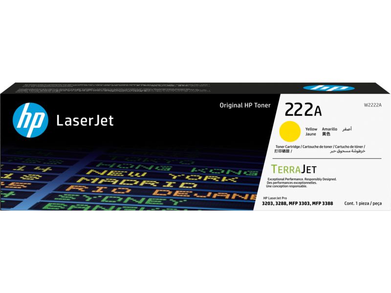 Consommables informatique Toner HP 222A Jaune W2222A infinytech Réunion 01