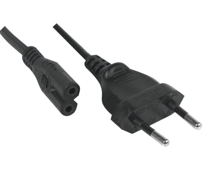 Matériels informatique câble bipolaire CEE7 vers C7 3m Noir infinytech Réunion 01